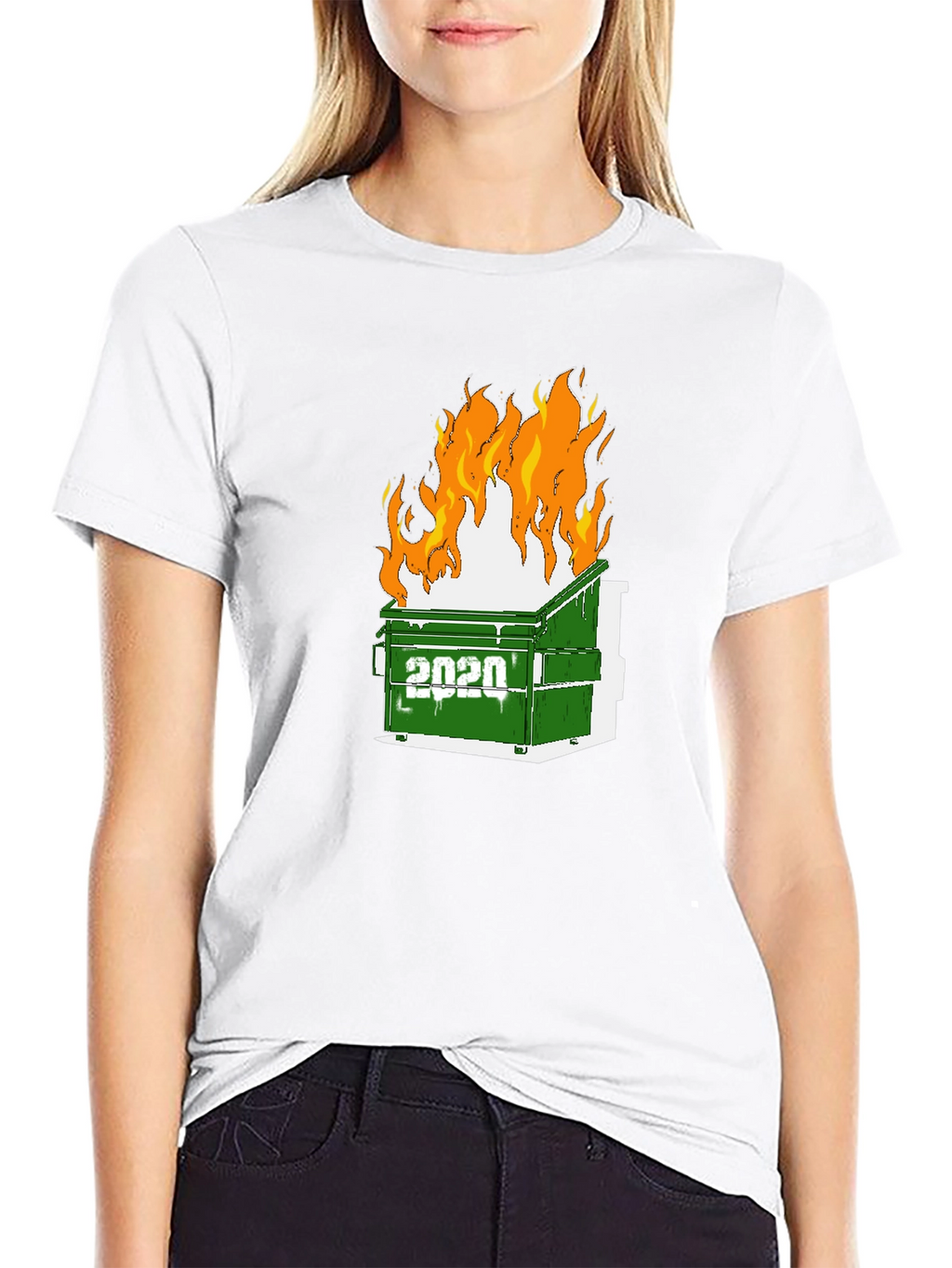 2020 Dumpster Fire Graphic Tee - Unisex Black T-Shirt