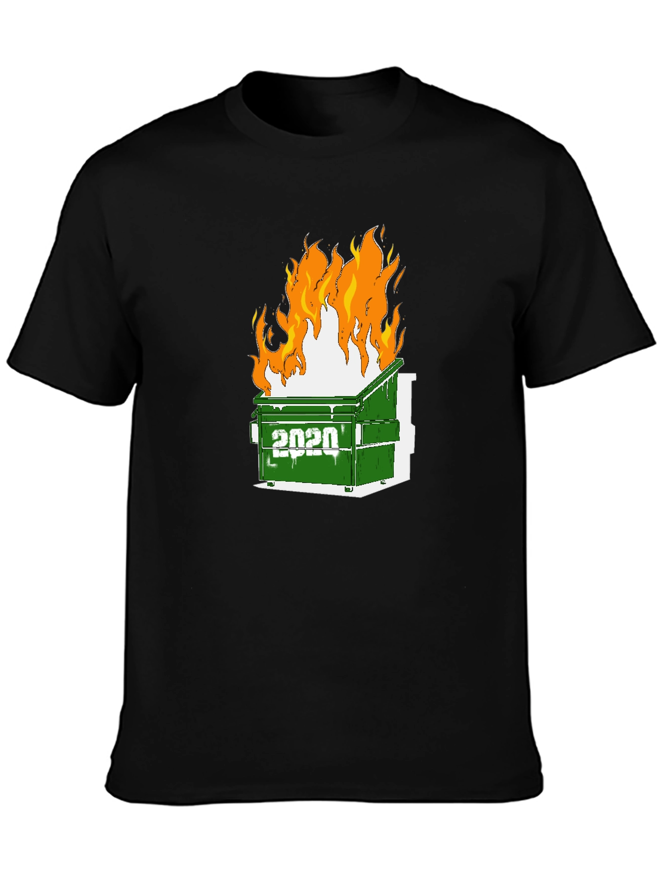 2020 Dumpster Fire Graphic Tee - Unisex Black T-Shirt