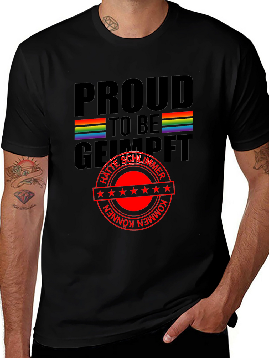 Proud to be Geimpft T-Shirt