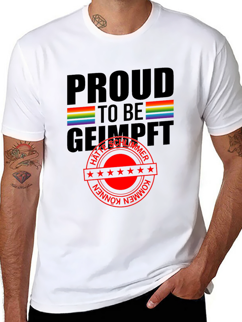 Proud to be Geimpft T-Shirt