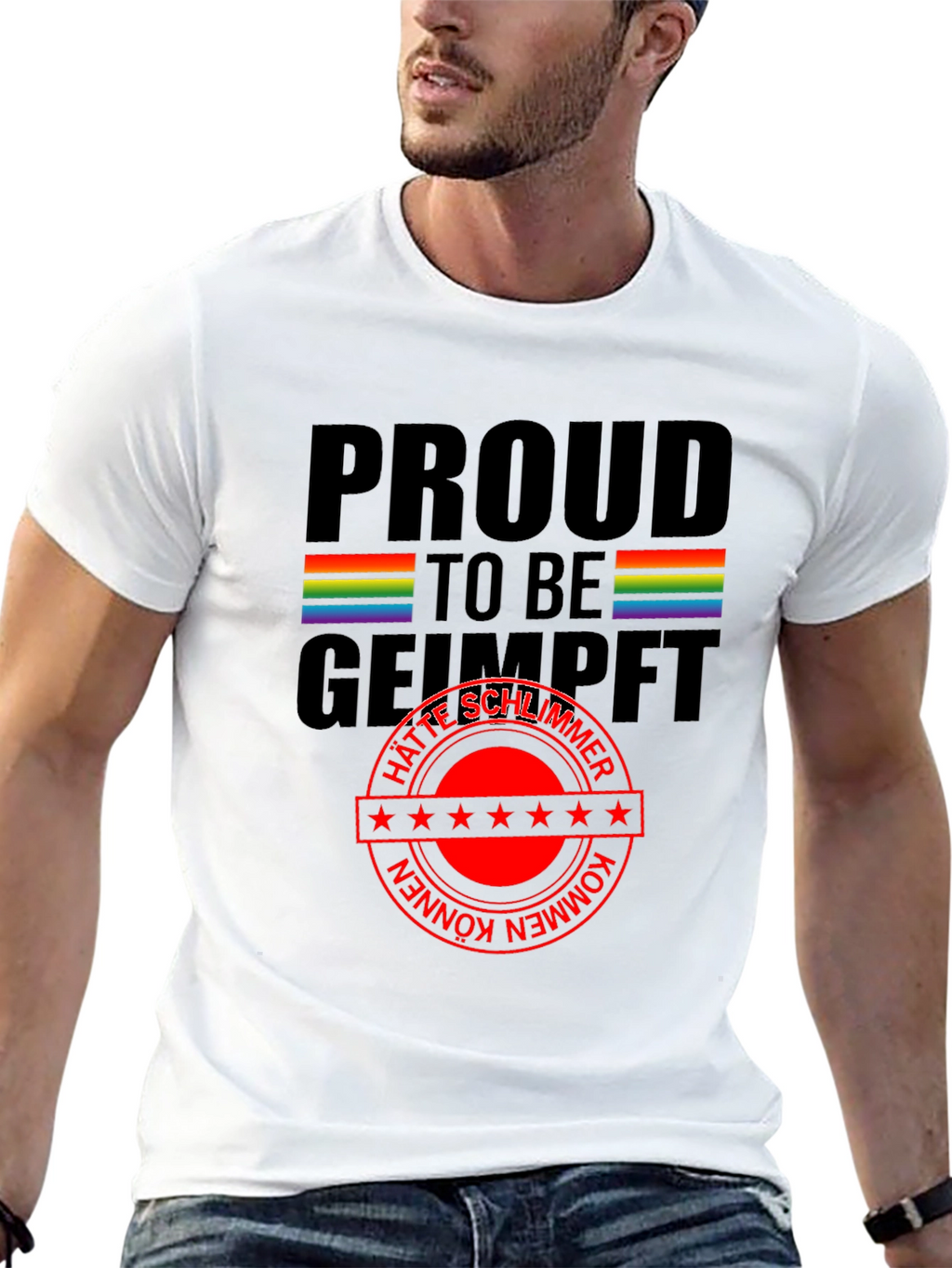 Proud to be Geimpft T-Shirt