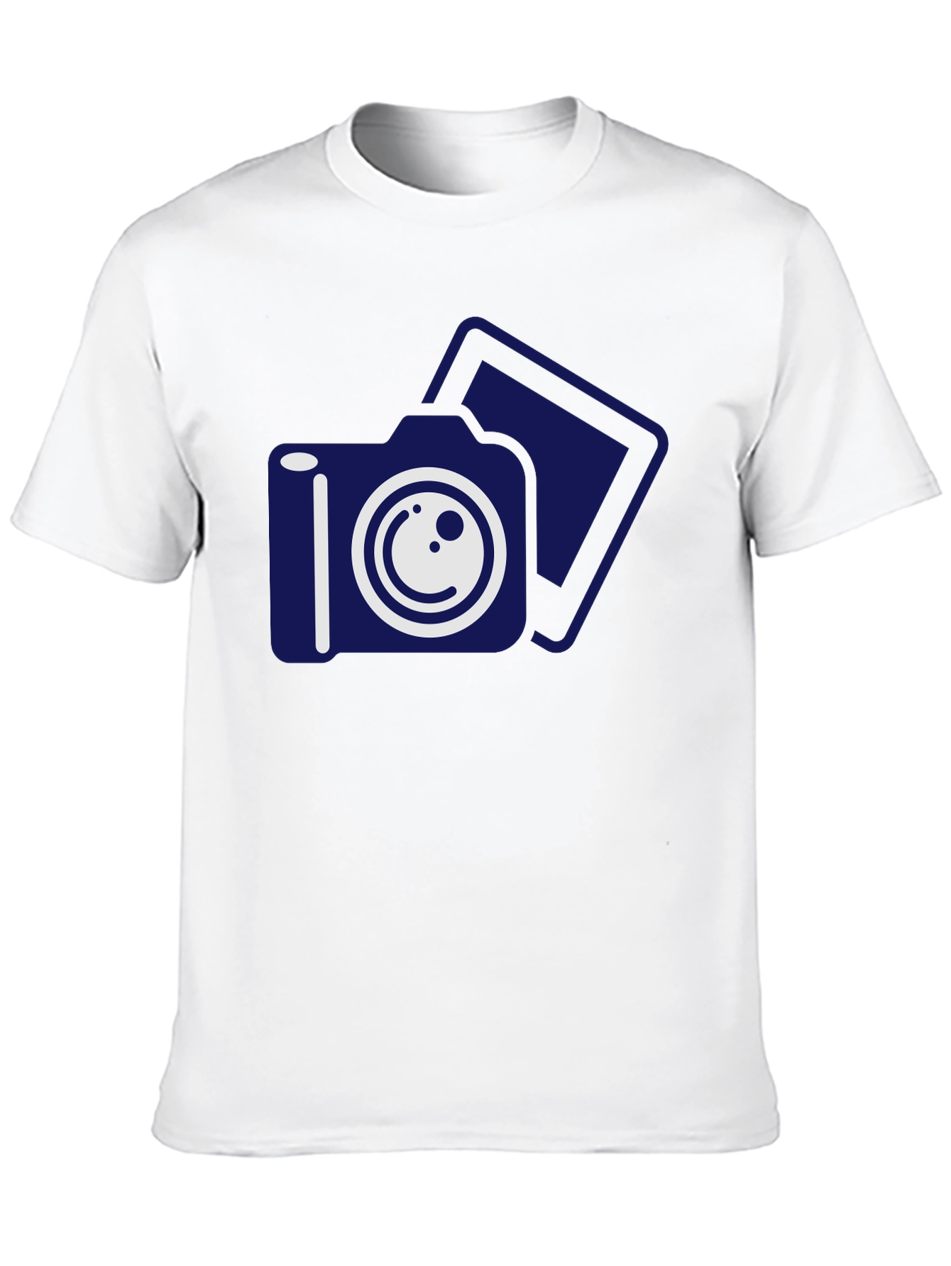 Camera Graphic Print Black T-Shirt