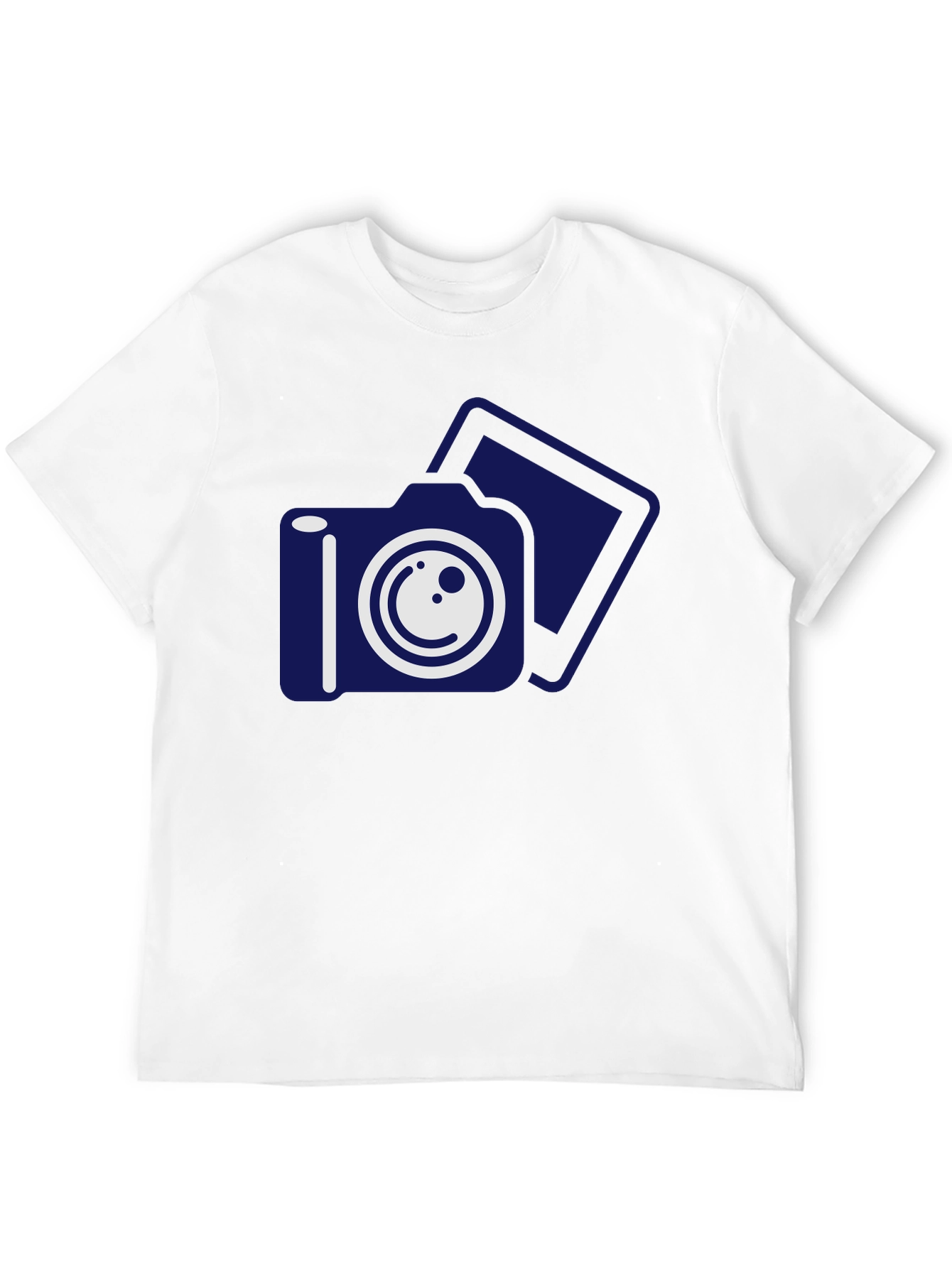 Camera Graphic Print Black T-Shirt
