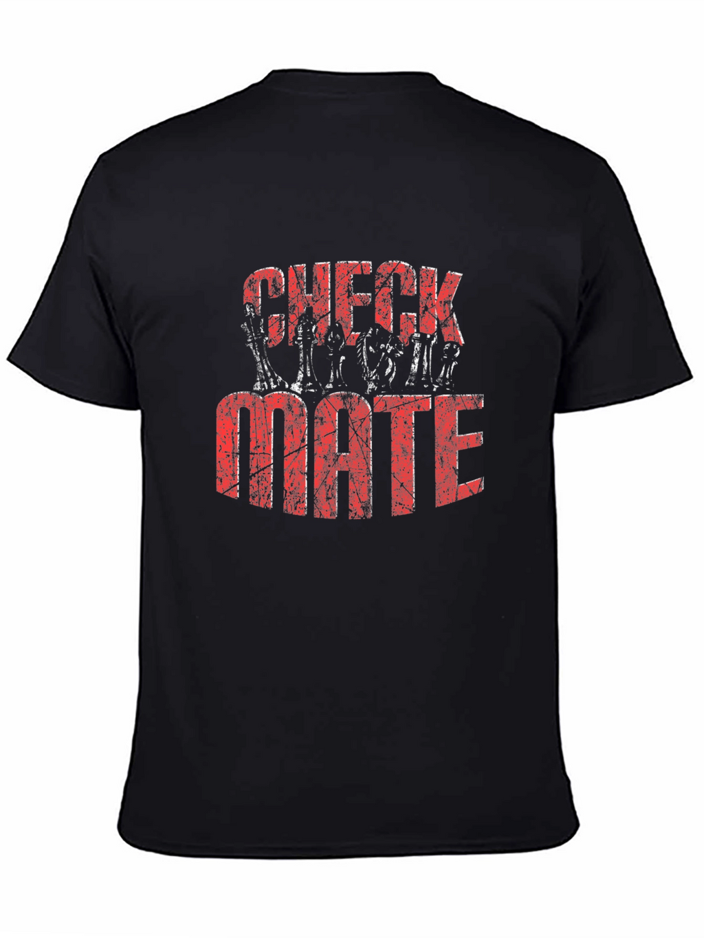 Checkmate Graphic Print Black T-Shirt