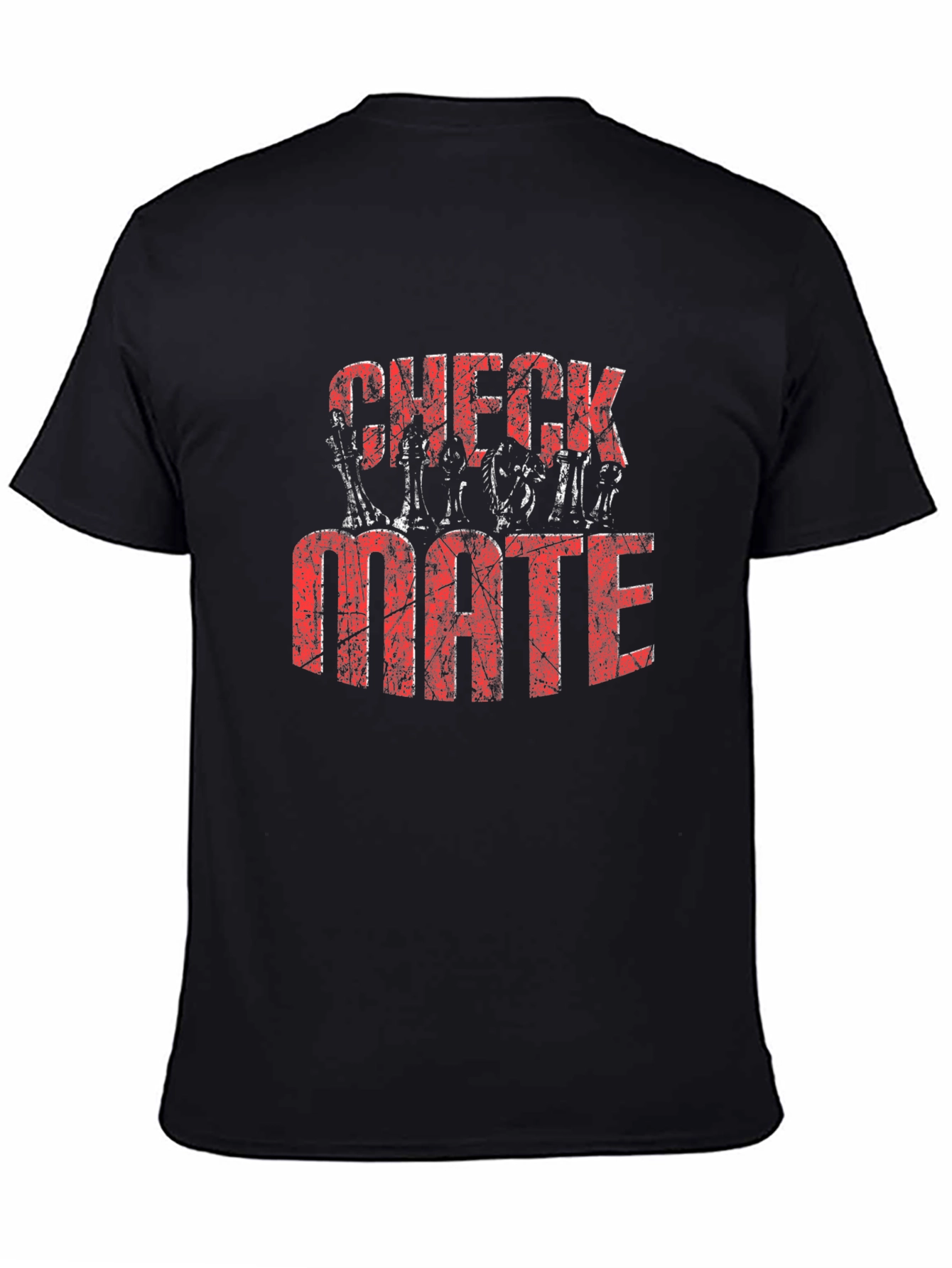 Checkmate Graphic Print Black T-Shirt