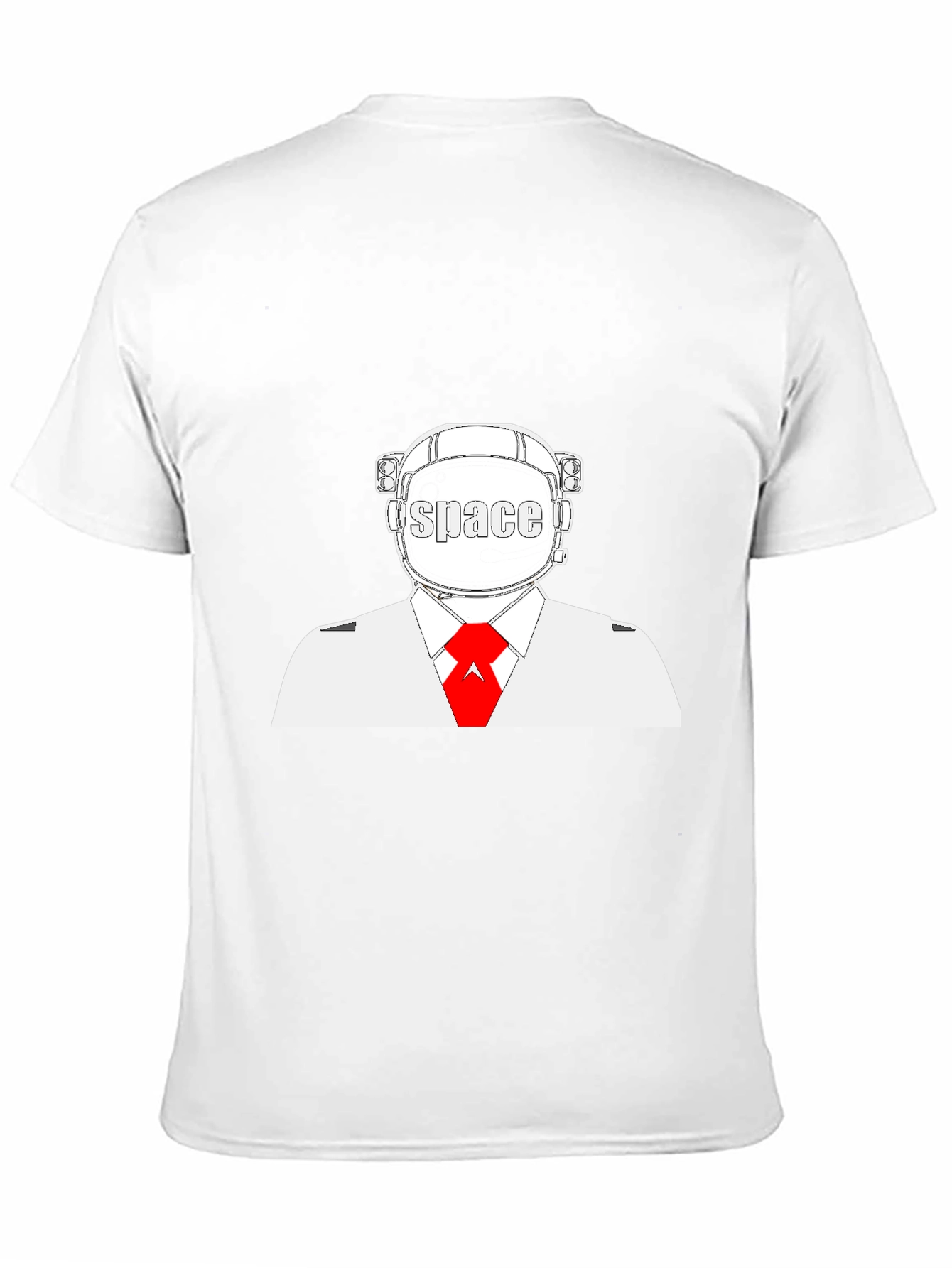 Space Man Black T-Shirt - Unique Graphic Tee