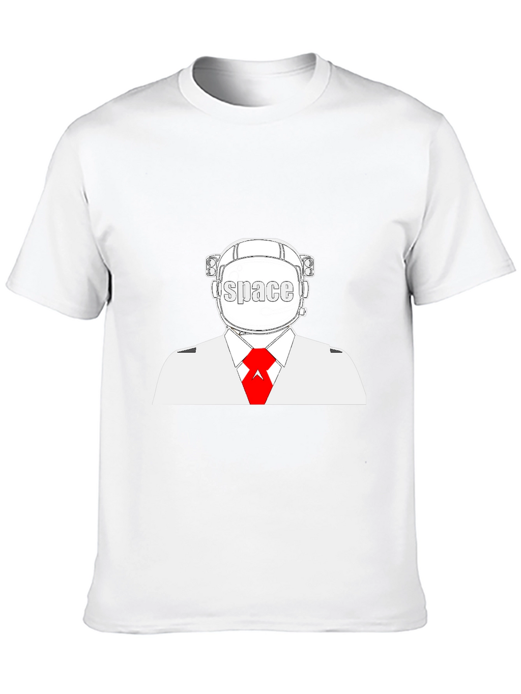 Space Man Black T-Shirt - Unique Graphic Tee