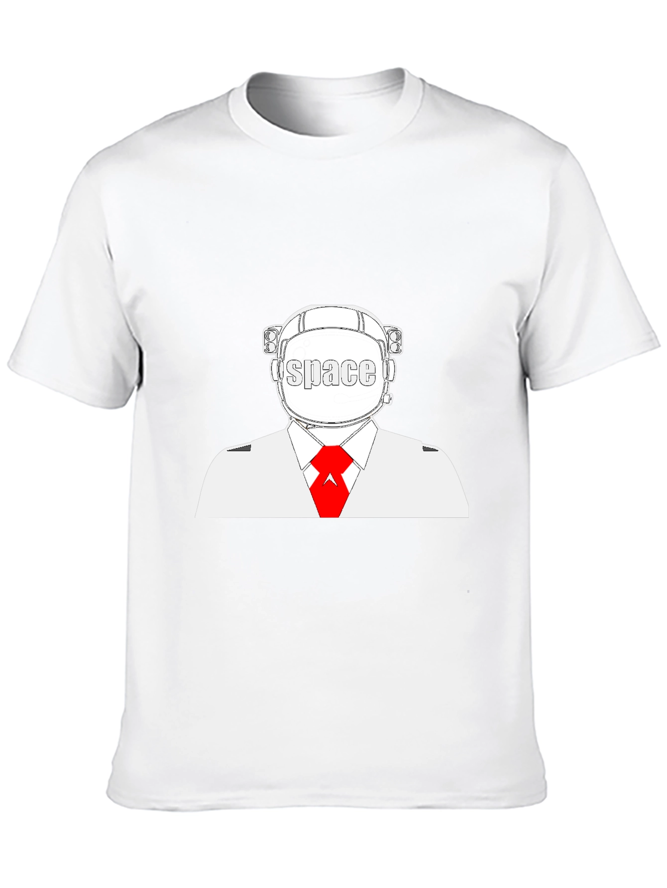 Space Man Black T-Shirt - Unique Graphic Tee