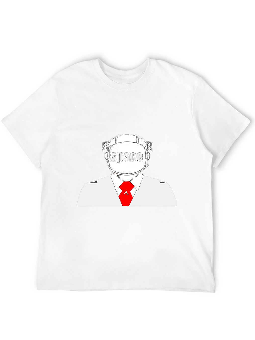 Space Man Black T-Shirt - Unique Graphic Tee