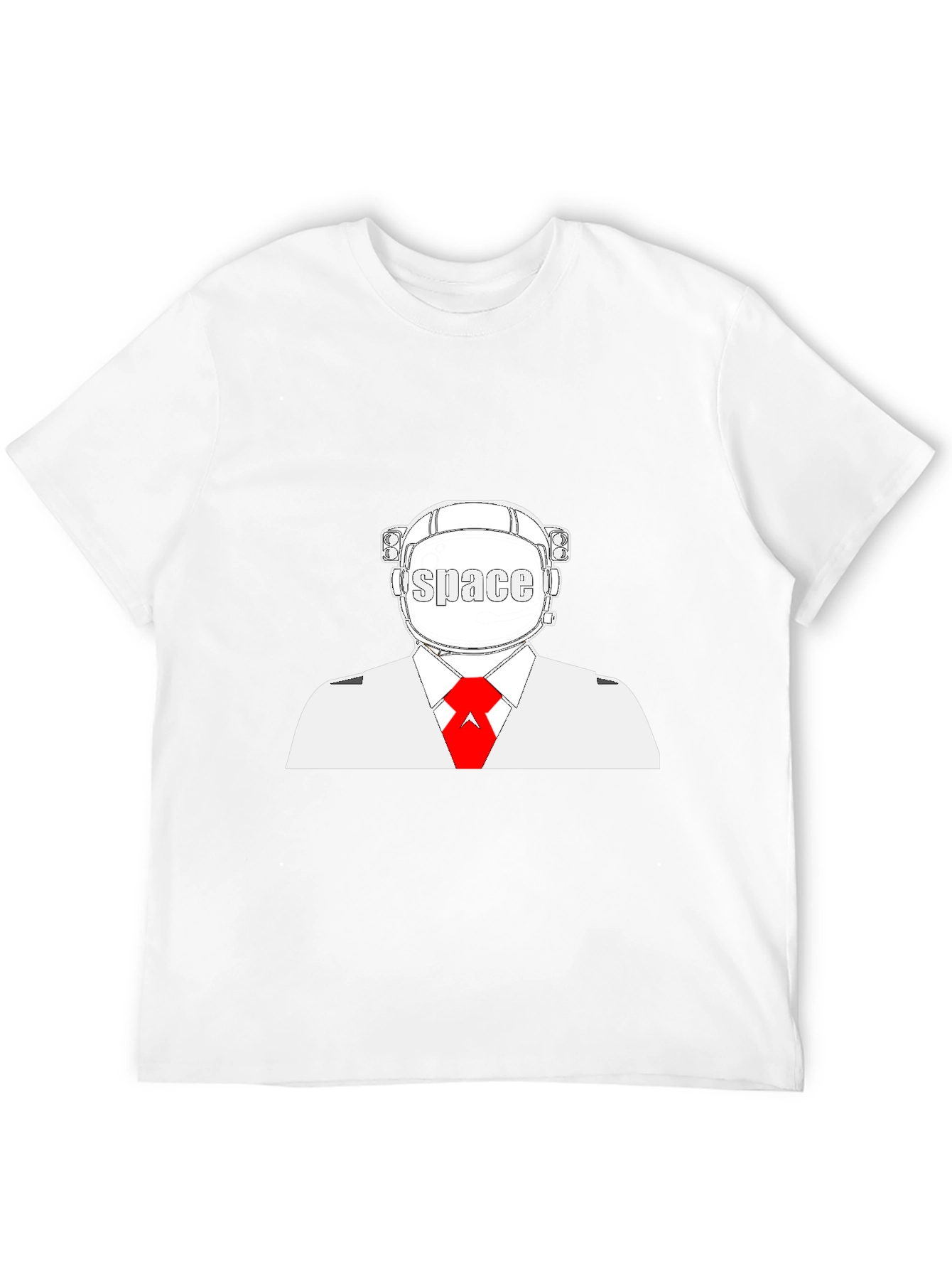 Space Man Black T-Shirt - Unique Graphic Tee