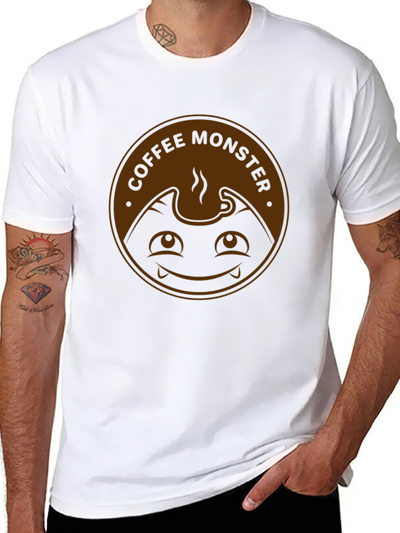 Coffee Monster Graphic Tee - Black T-Shirt