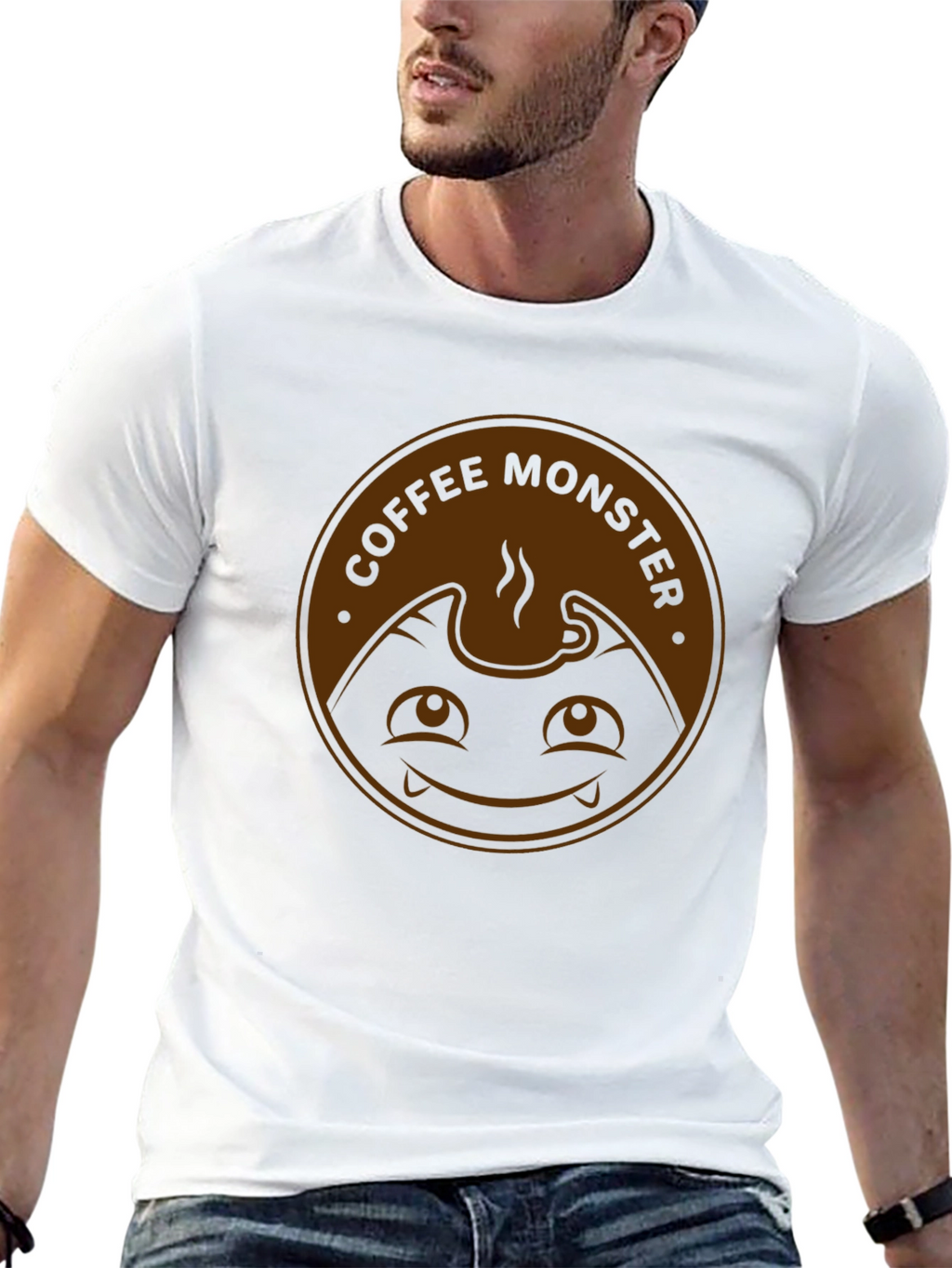Coffee Monster Graphic Tee - Black T-Shirt