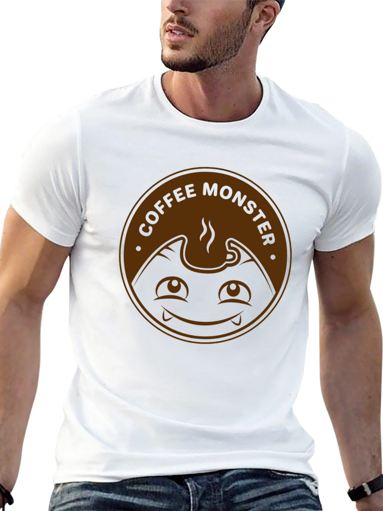 Coffee Monster Graphic Tee - Black T-Shirt