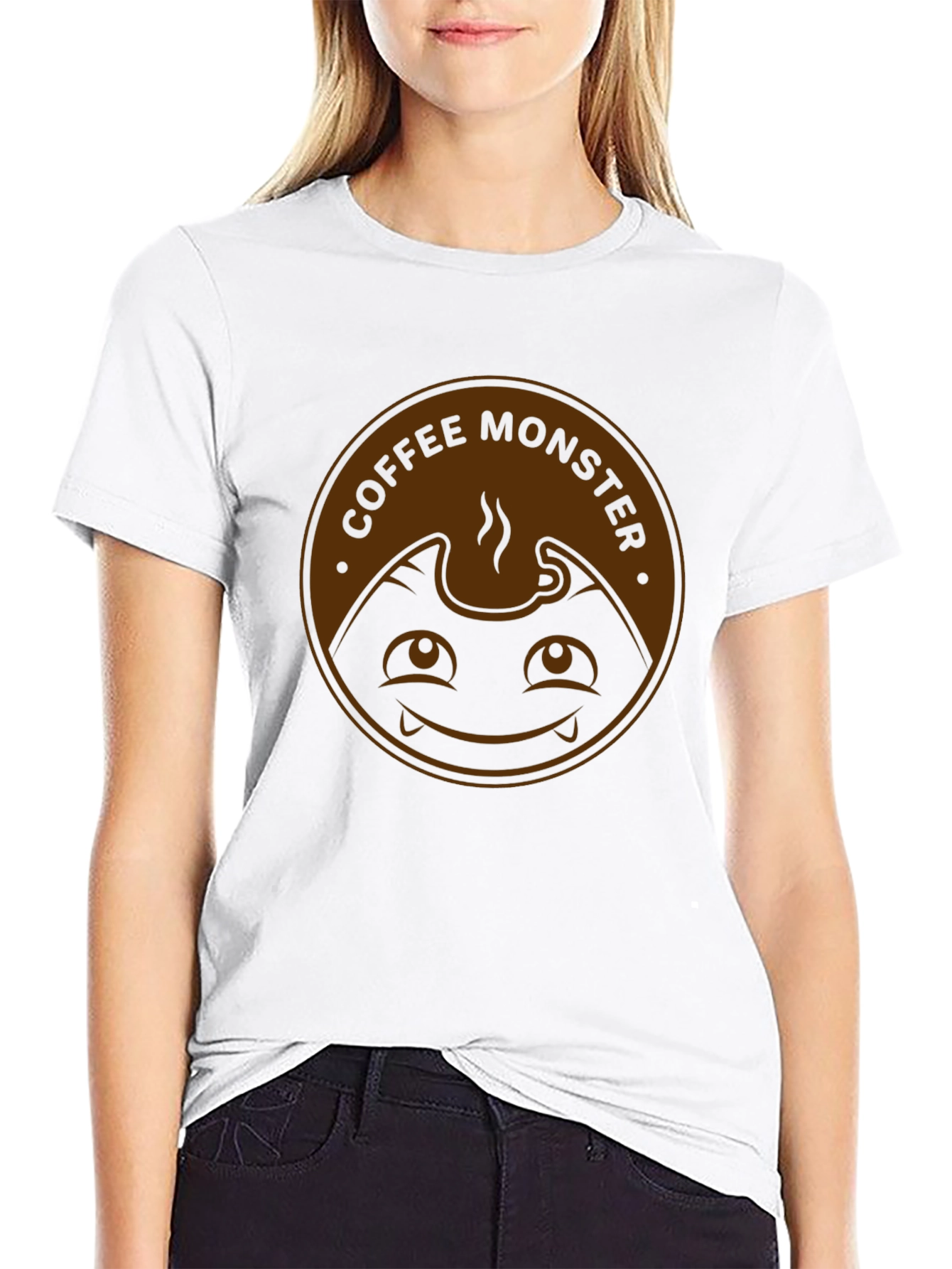 Coffee Monster Graphic Tee - Black T-Shirt