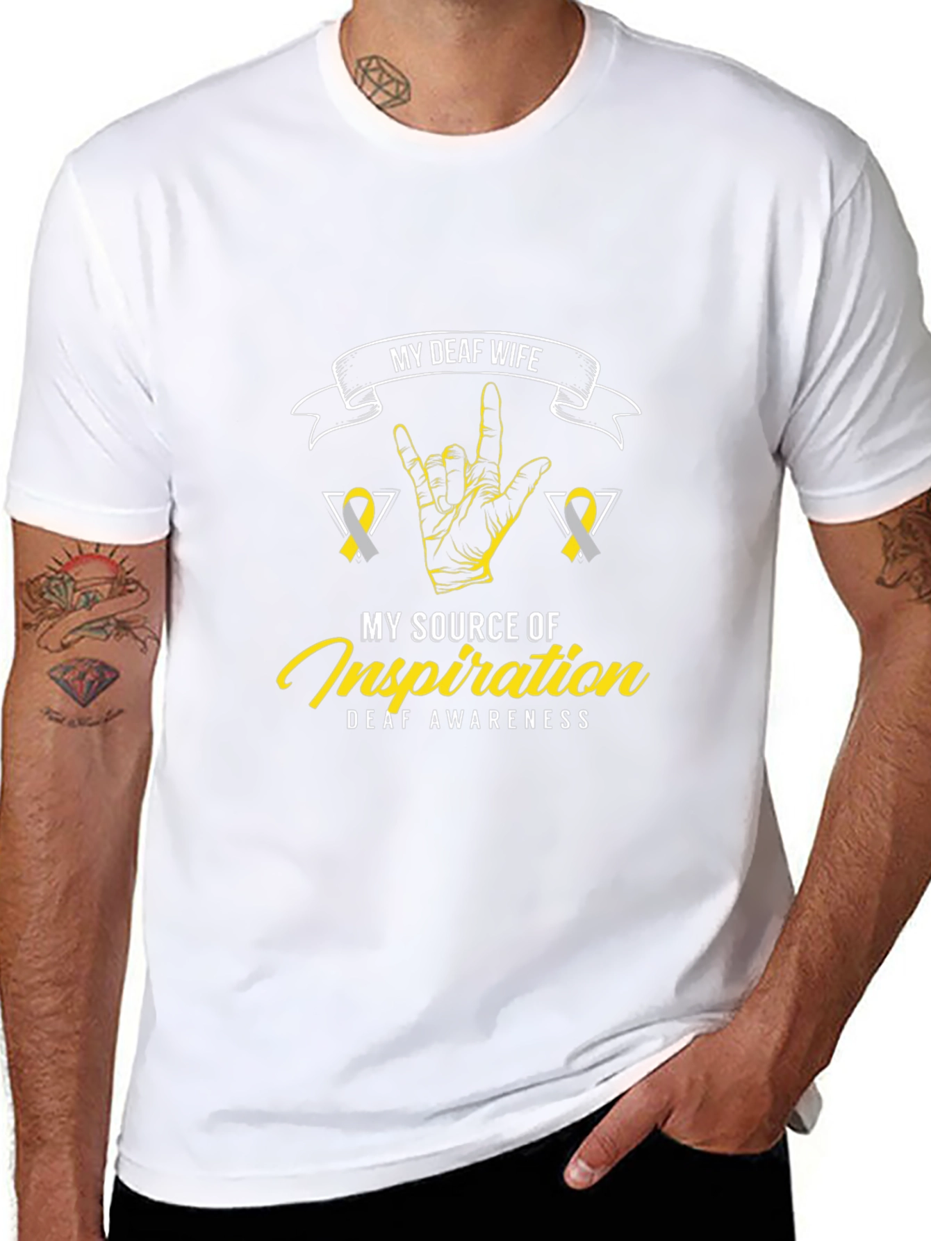 Deaf Wife Inspiration T-Shirt