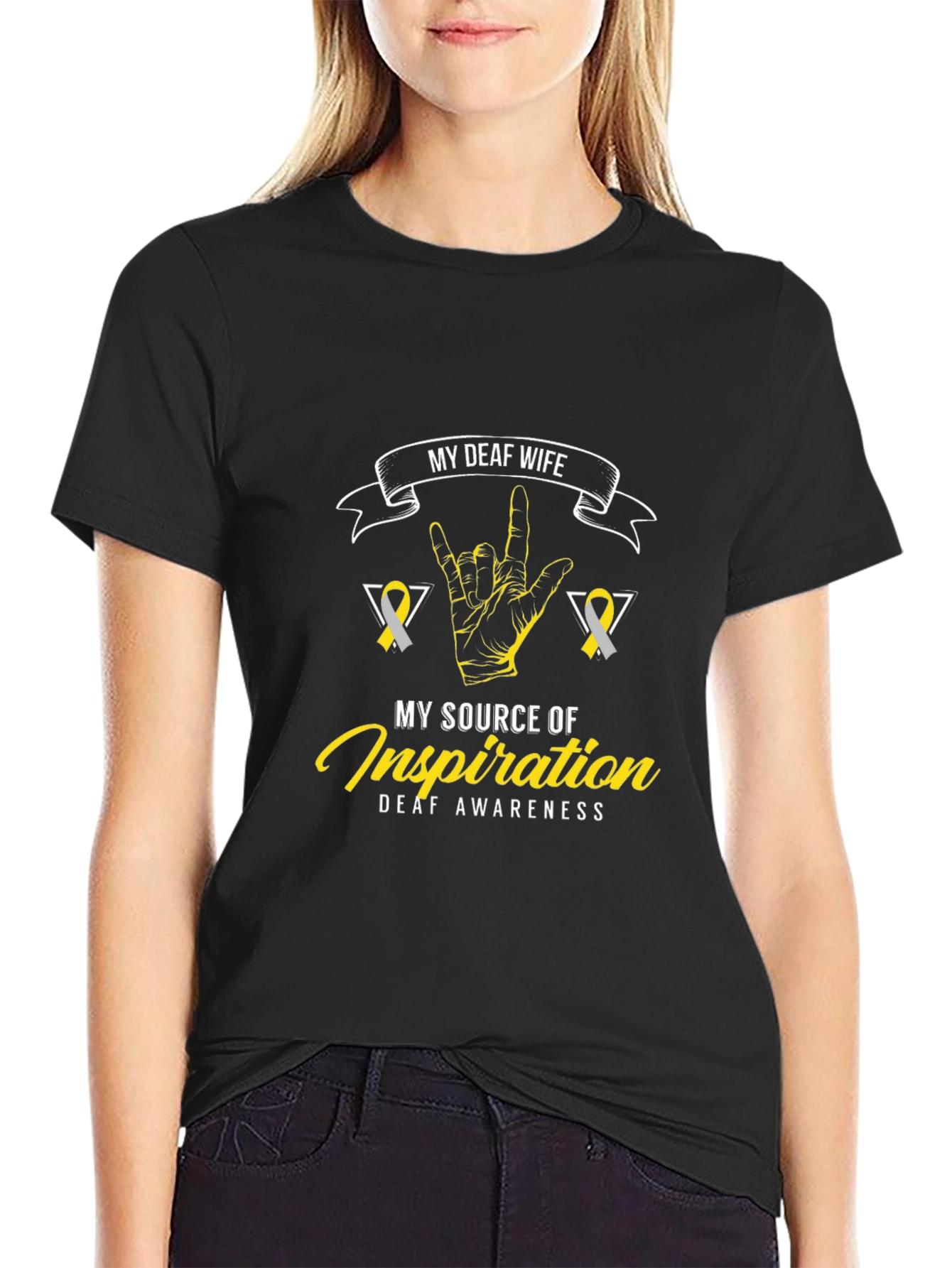 Deaf Wife Inspiration T-Shirt