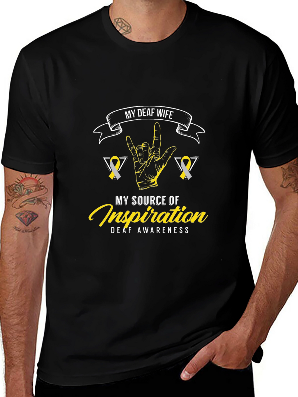 Deaf Wife Inspiration T-Shirt