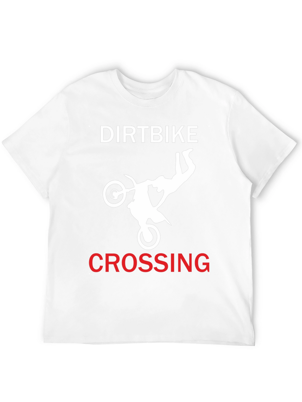Dirtbike Crossing Graphic Tee - Black