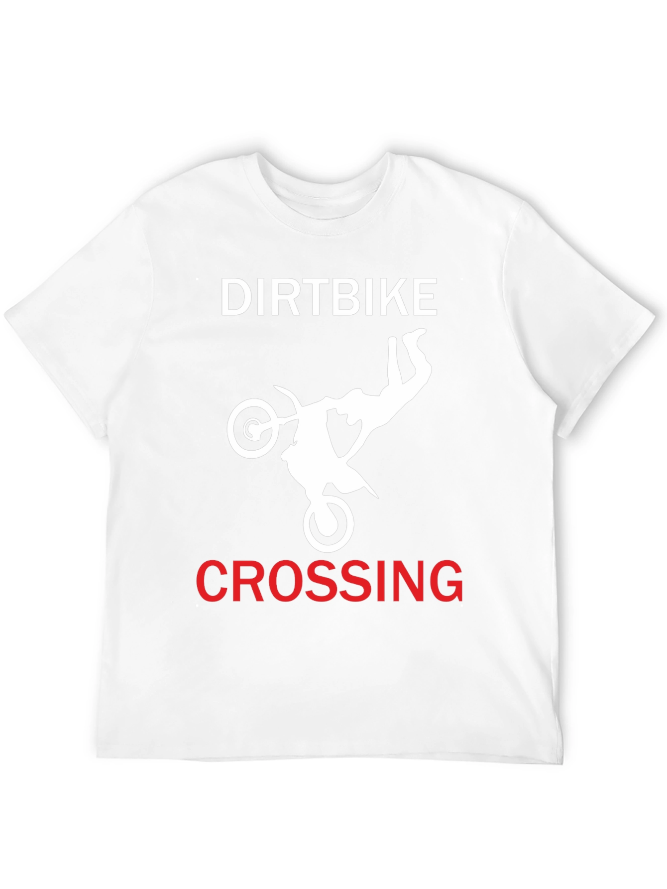 Dirtbike Crossing Graphic Tee - Black