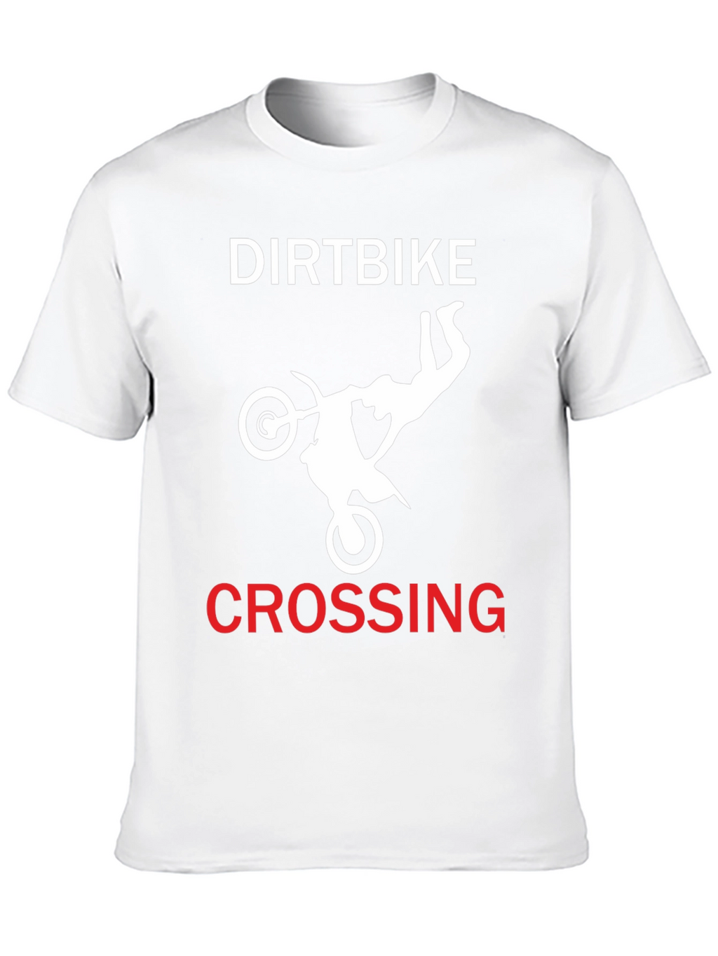 Dirtbike Crossing Graphic Tee - Black