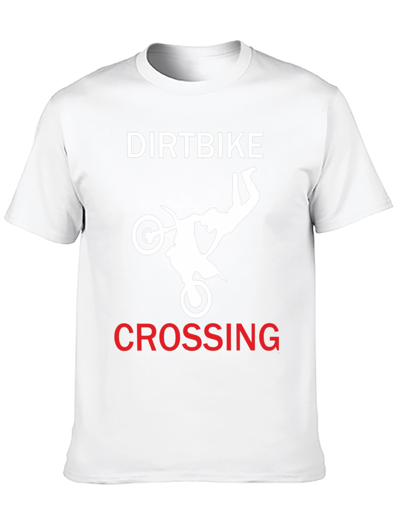 Dirtbike Crossing Graphic Tee - Black