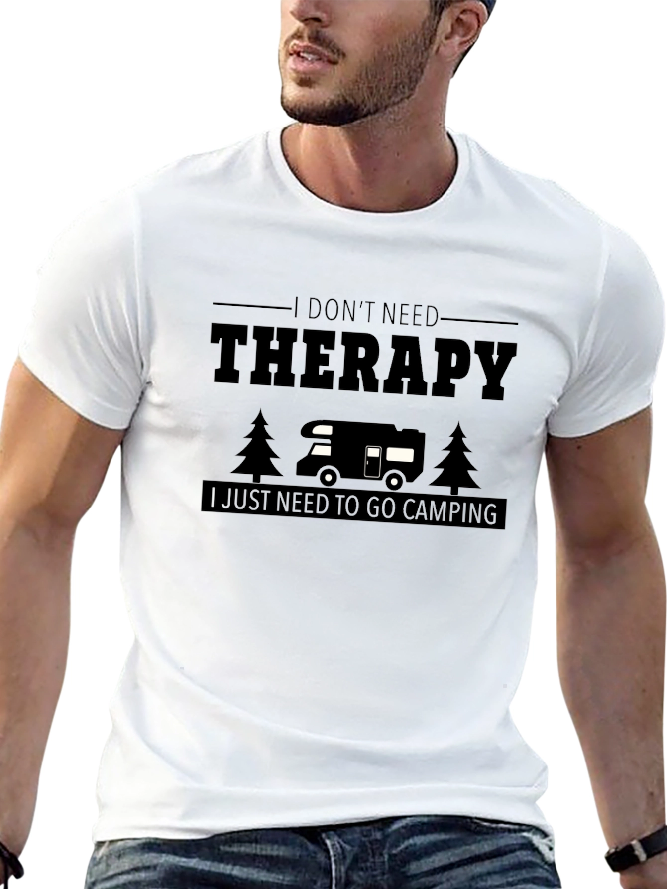 Camping Therapy T-Shirt: Relax Outdoors