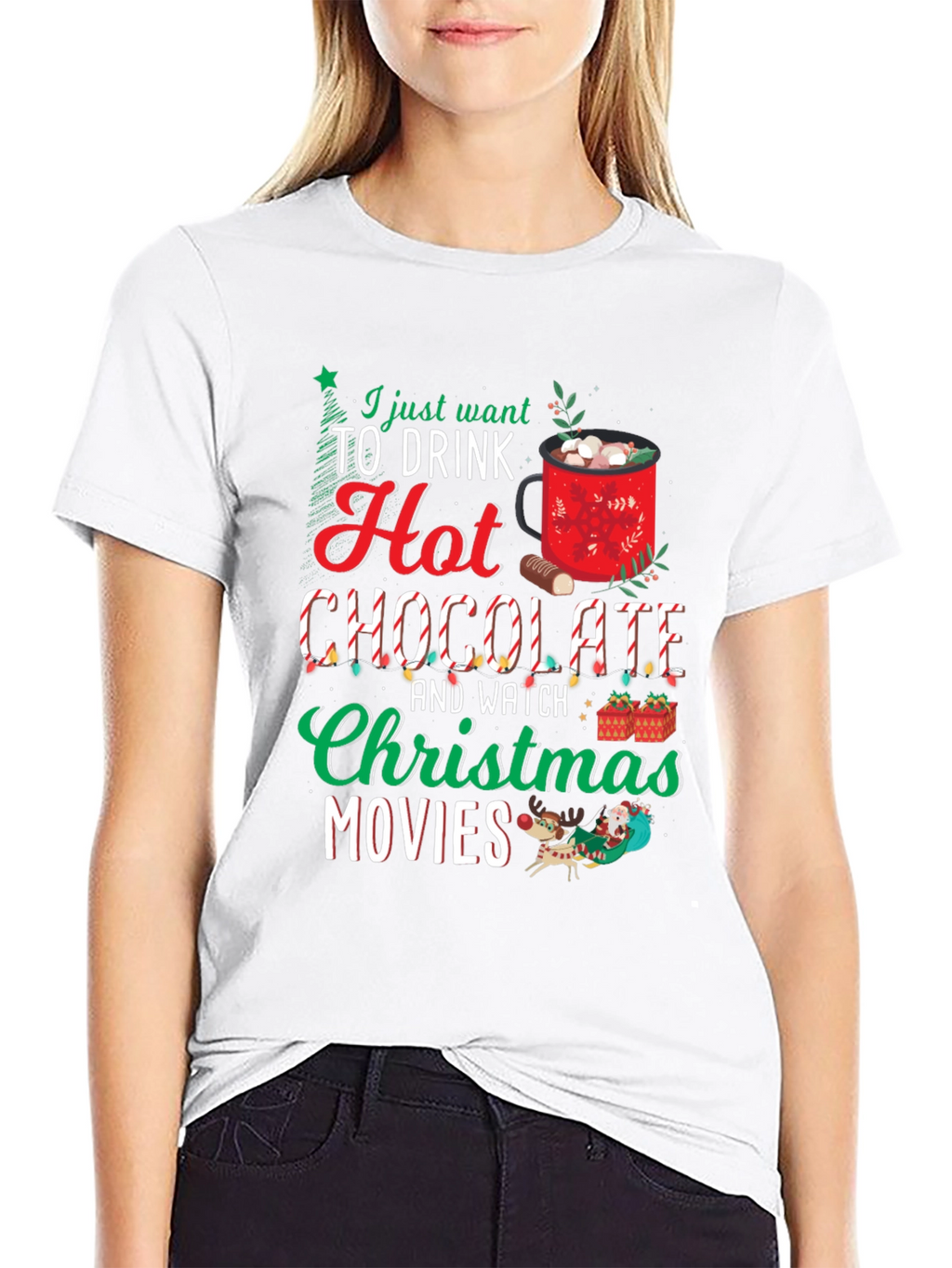 Holiday Hot Chocolate Movie T-Shirt