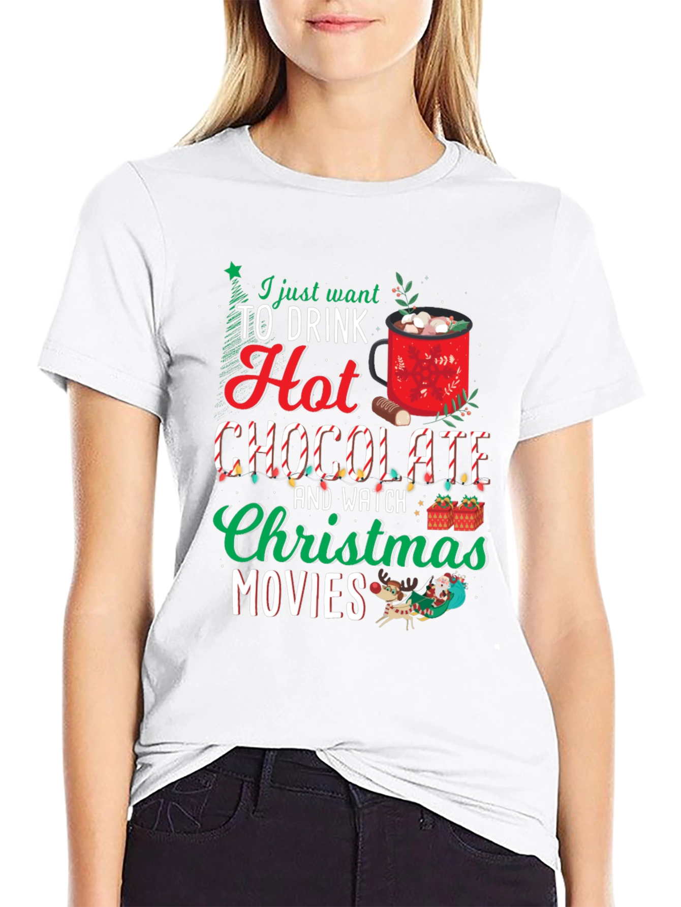 Holiday Hot Chocolate Movie T-Shirt