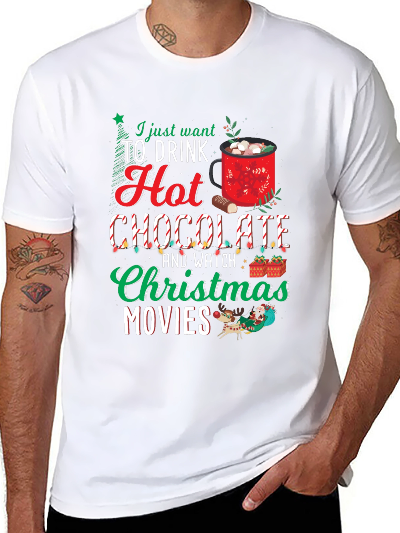 Holiday Hot Chocolate Movie T-Shirt