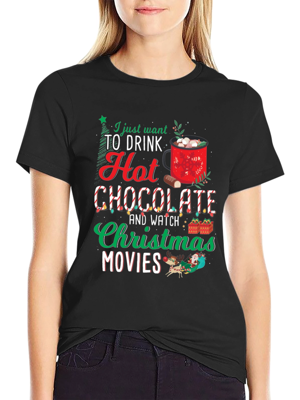 Holiday Hot Chocolate Movie T-Shirt