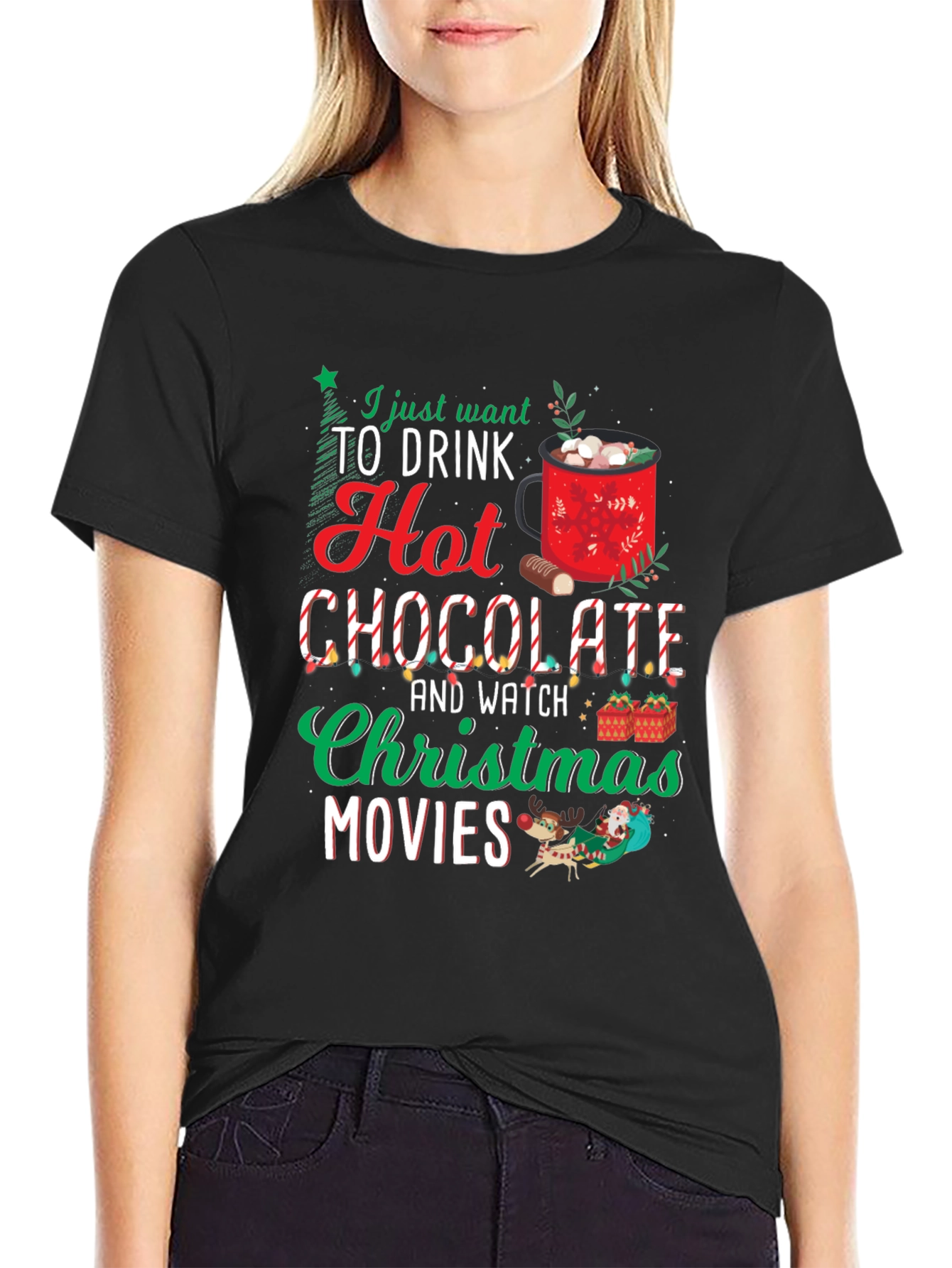 Holiday Hot Chocolate Movie T-Shirt