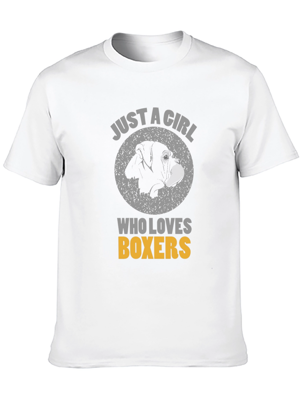 Girl Loves Boxers Dog Breed T-Shirt