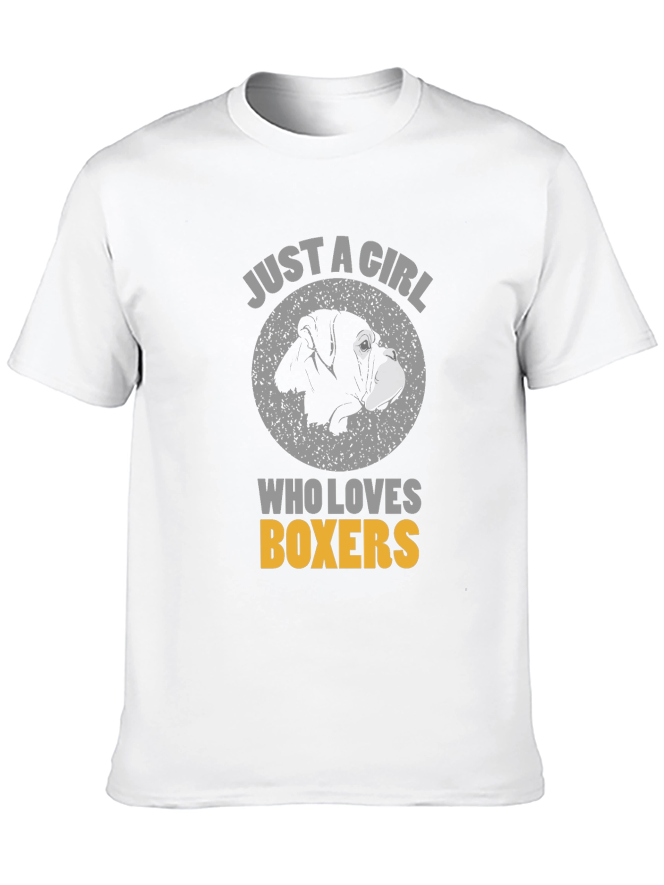Girl Loves Boxers Dog Breed T-Shirt
