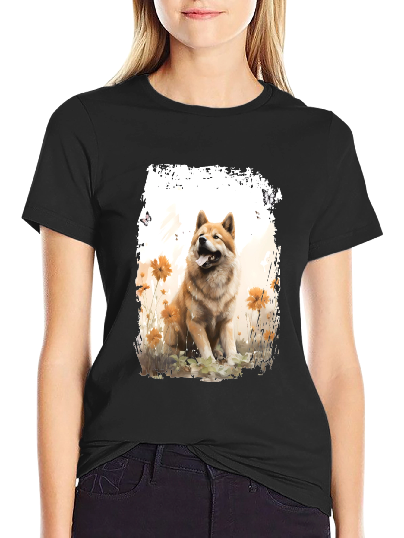 Dog Art Black T-Shirt