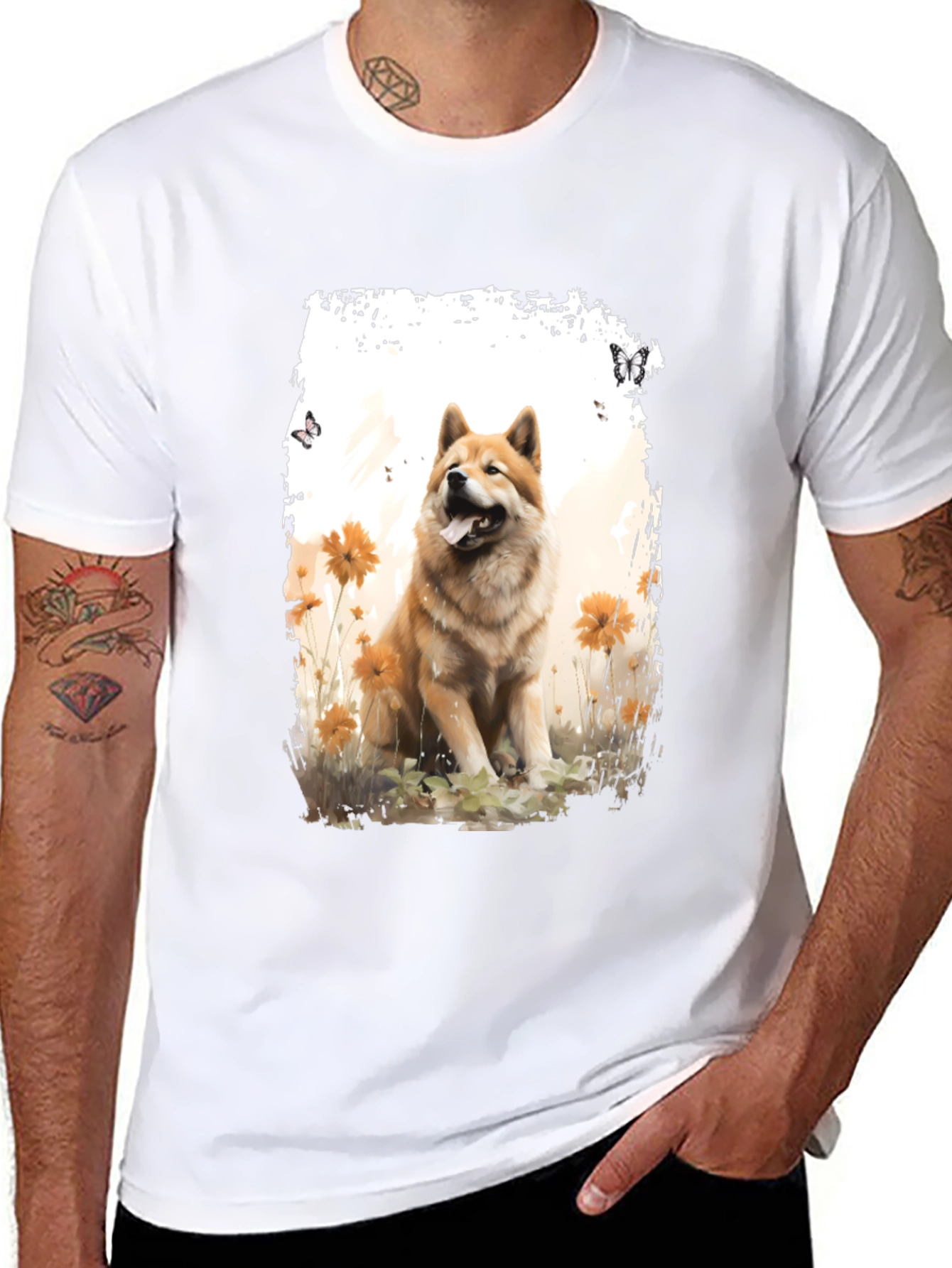 Dog Art Black T-Shirt