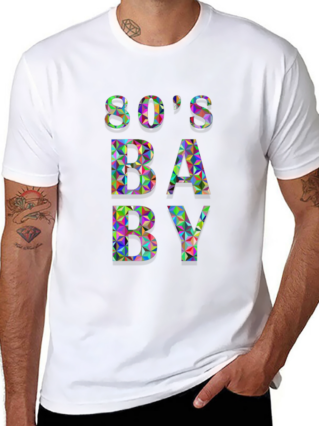 80s Baby Graphic T-Shirt - Retro Design