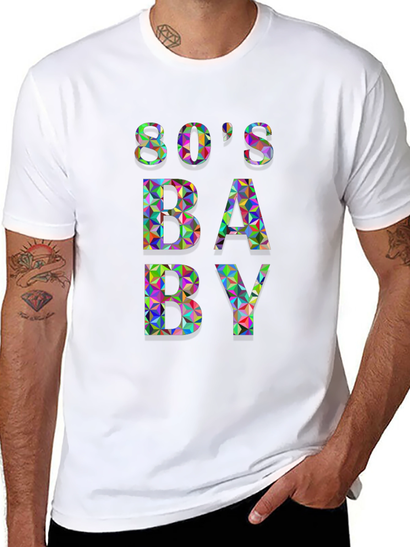 80s Baby Graphic T-Shirt - Retro Design