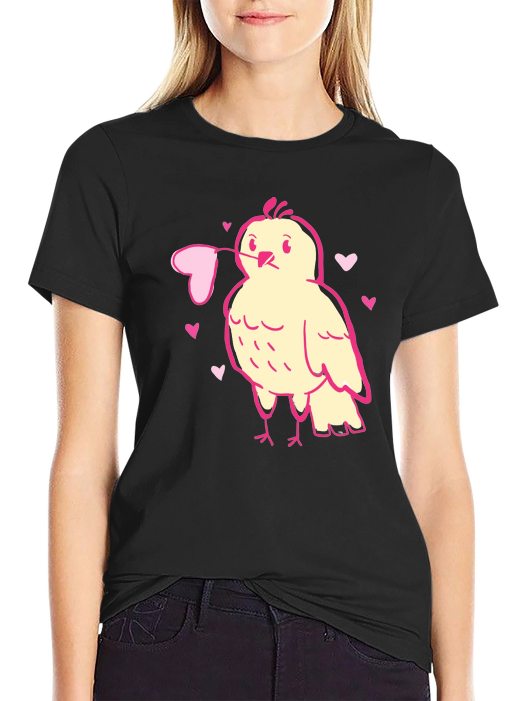 Valentines Day Bird Heart T-Shirt - Love Bird Tee