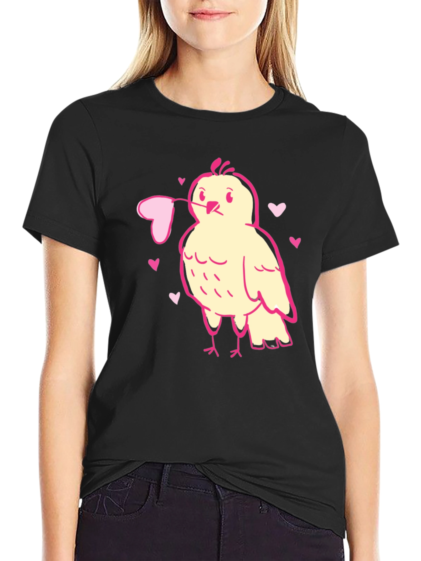 Valentines Day Bird Heart T-Shirt - Love Bird Tee