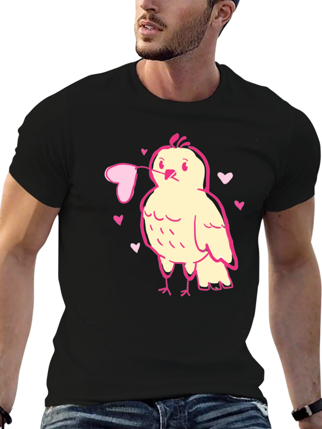Valentines Day Bird Heart T-Shirt - Love Bird Tee