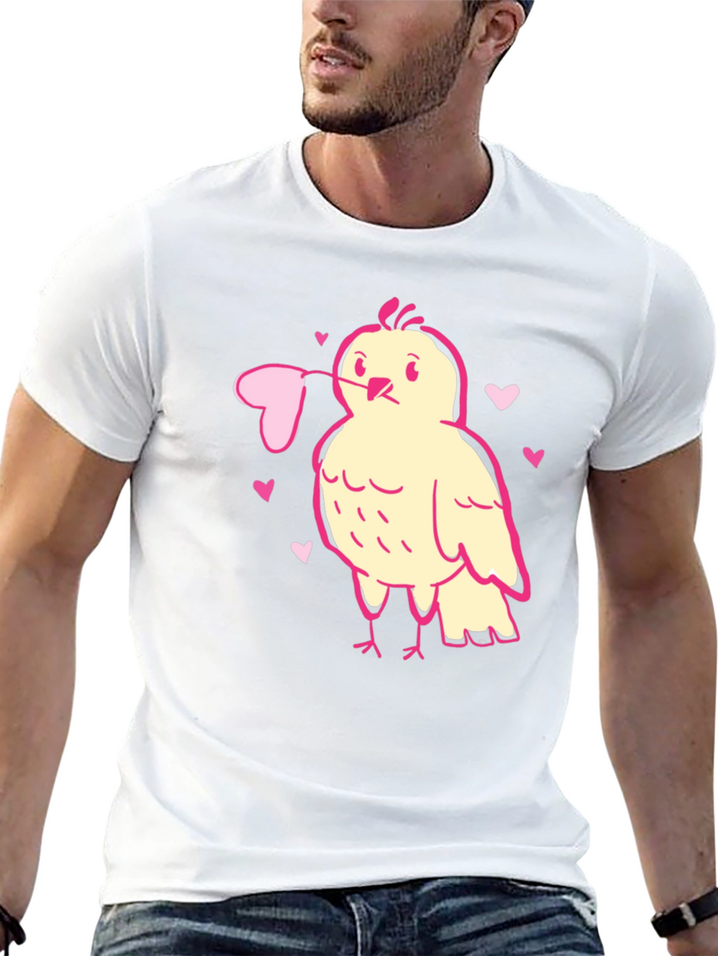 Valentines Day Bird Heart T-Shirt - Love Bird Tee