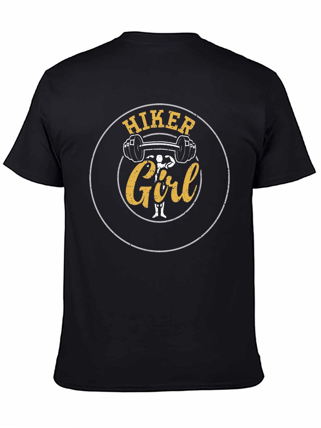 Hiker Girl Black T-Shirt