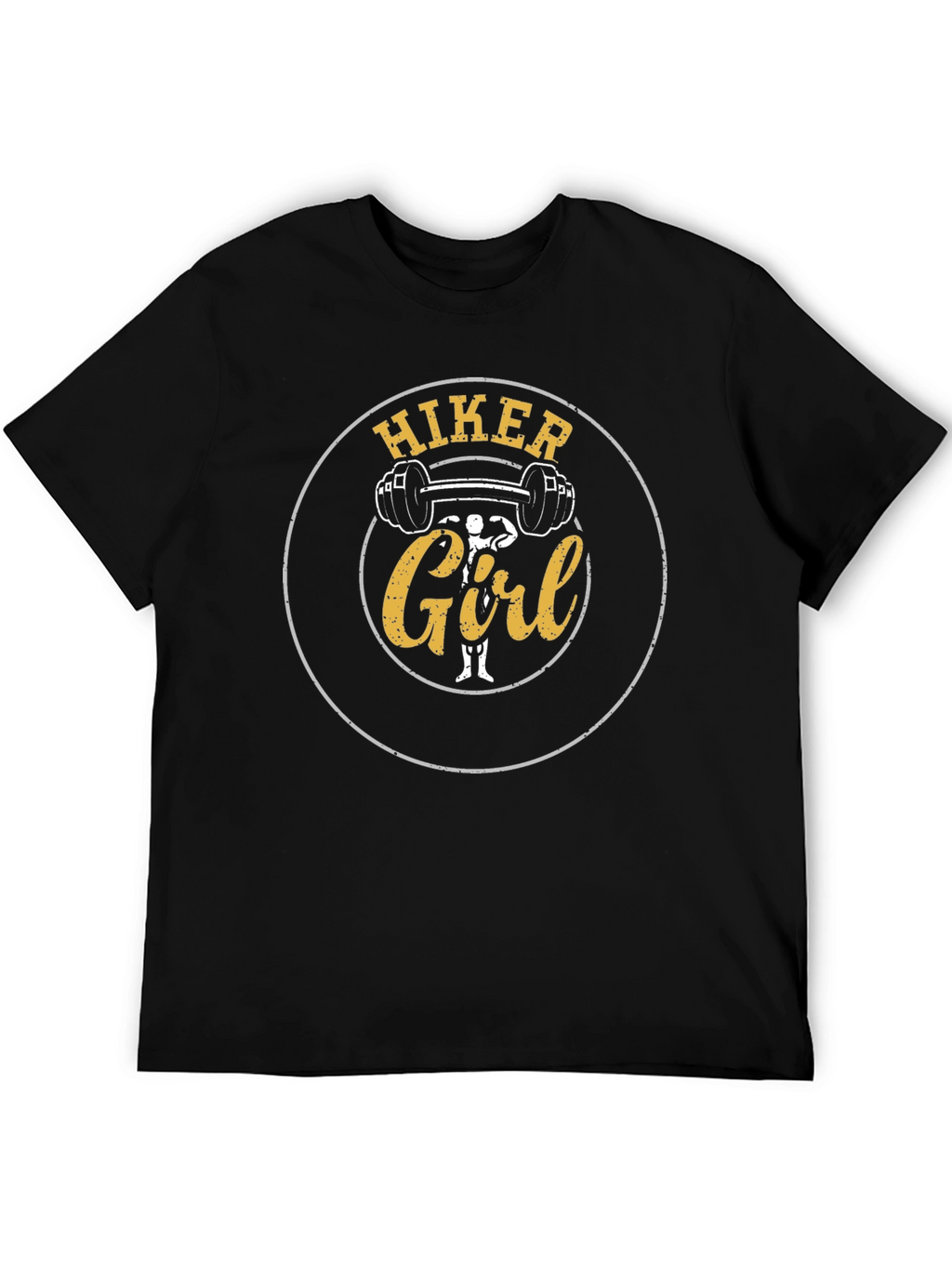 Hiker Girl Black T-Shirt