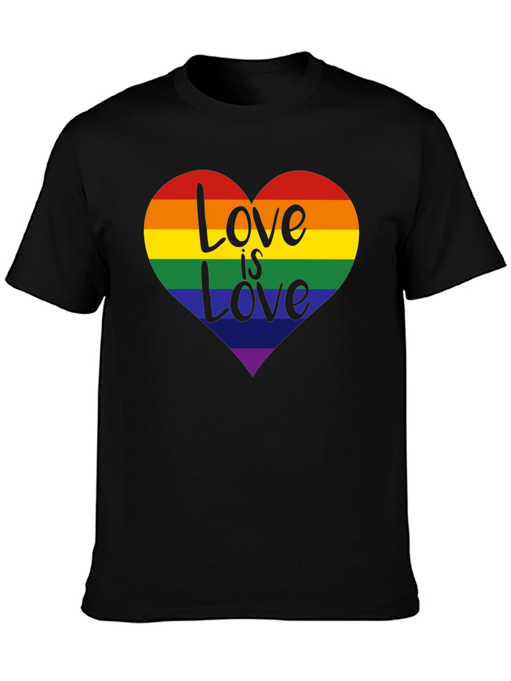 Love is Love Rainbow Heart T-Shirt