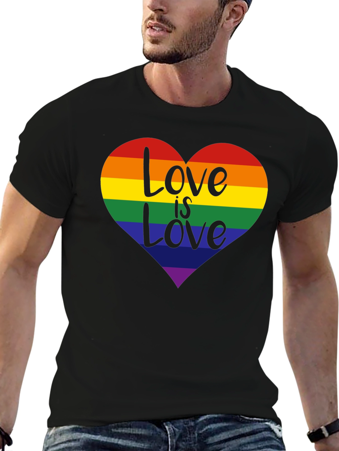 Love is Love Rainbow Heart T-Shirt