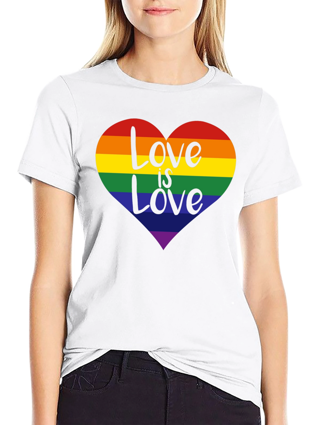 Love is Love Rainbow Heart T-Shirt