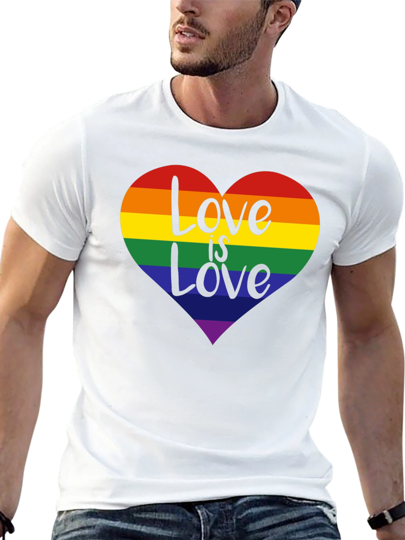 Love is Love Rainbow Heart T-Shirt