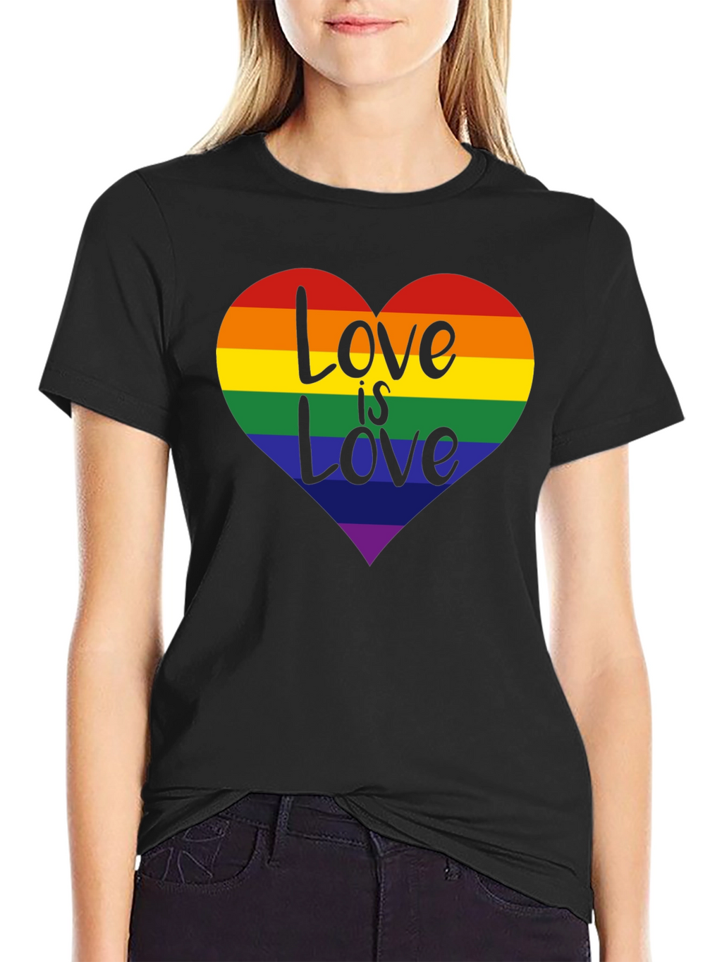 Love is Love Rainbow Heart T-Shirt