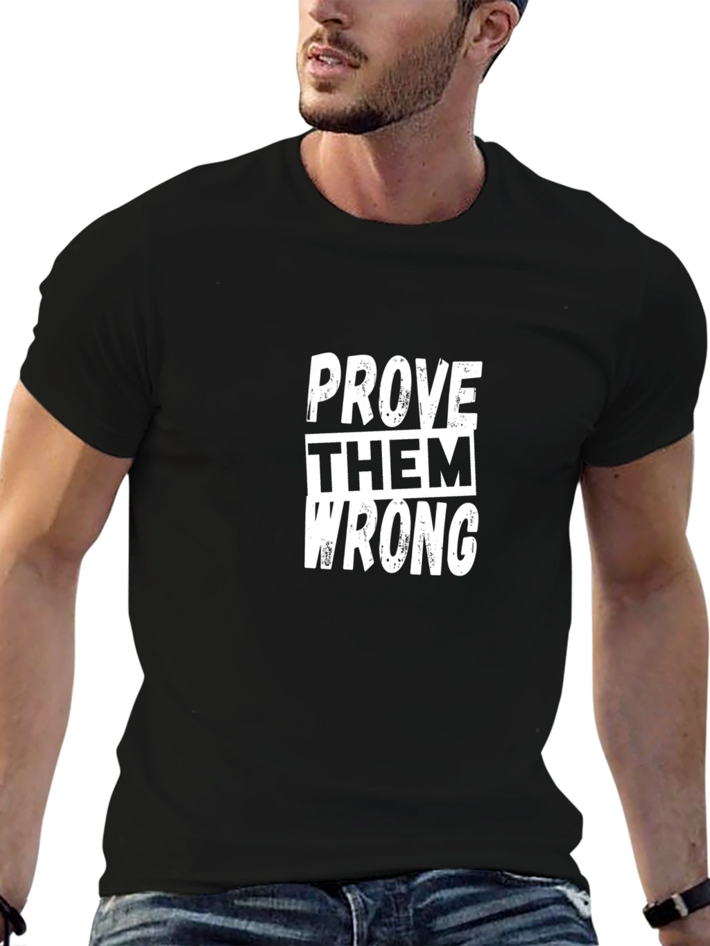 Prove Them Wrong Graphic Tee - Motivational Black T-Shirt