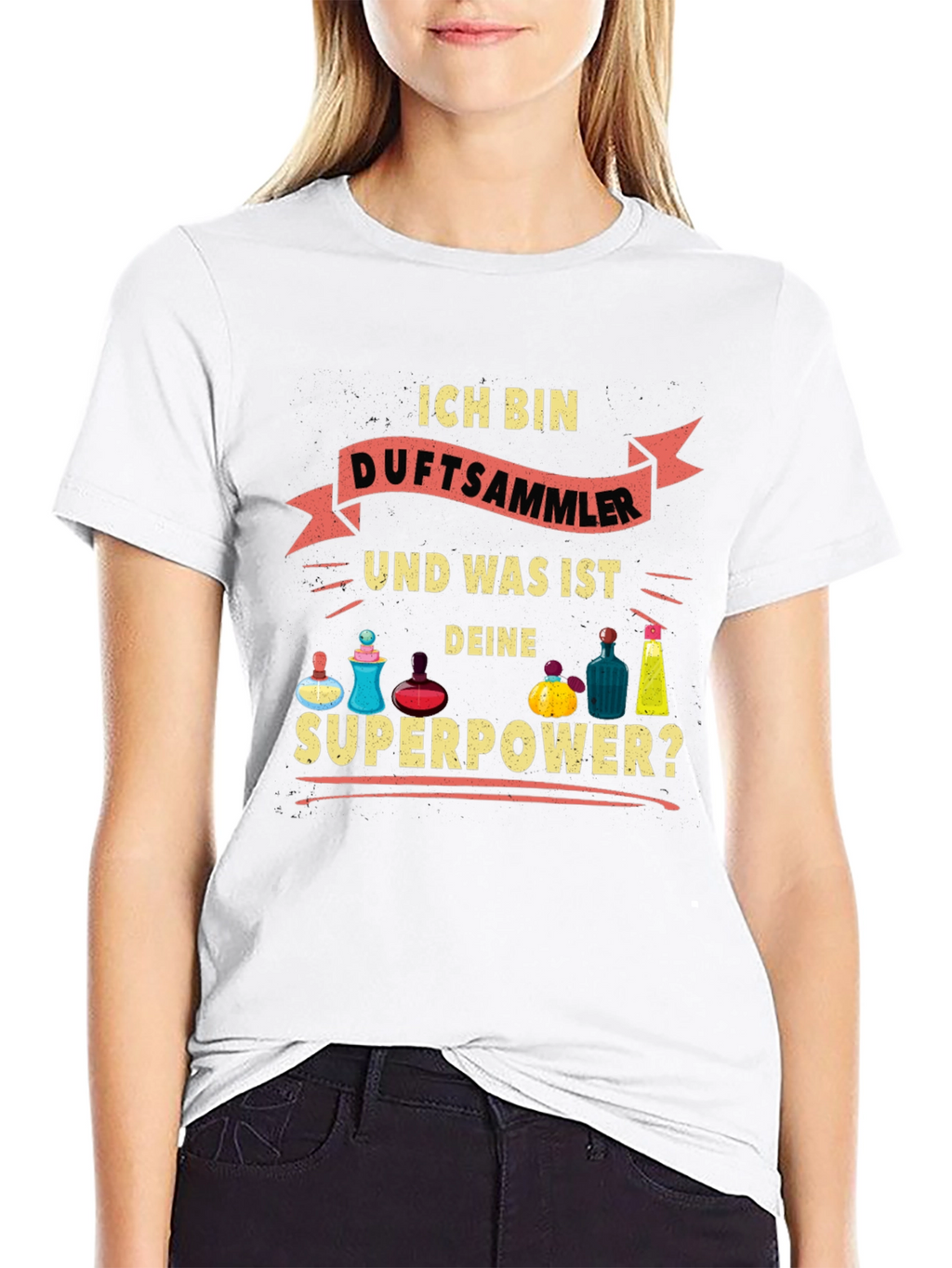 Ich Bin Duftsammler Superpower Black T-Shirt
